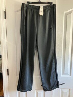 NWT Adidas Mens 3-Stripes Tricot Open Hem Track Pants Size L